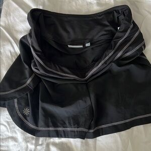 Black Athletic Skirt with Gray Trim athleta